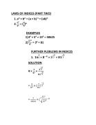 LAWS OF INDICES (PART TWO)